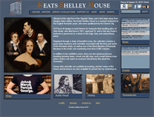 Tablet Screenshot of keats-shelley-house.org